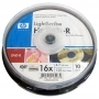 HP DVD-R 8x 4.7GB LightScribe 10db hengeres